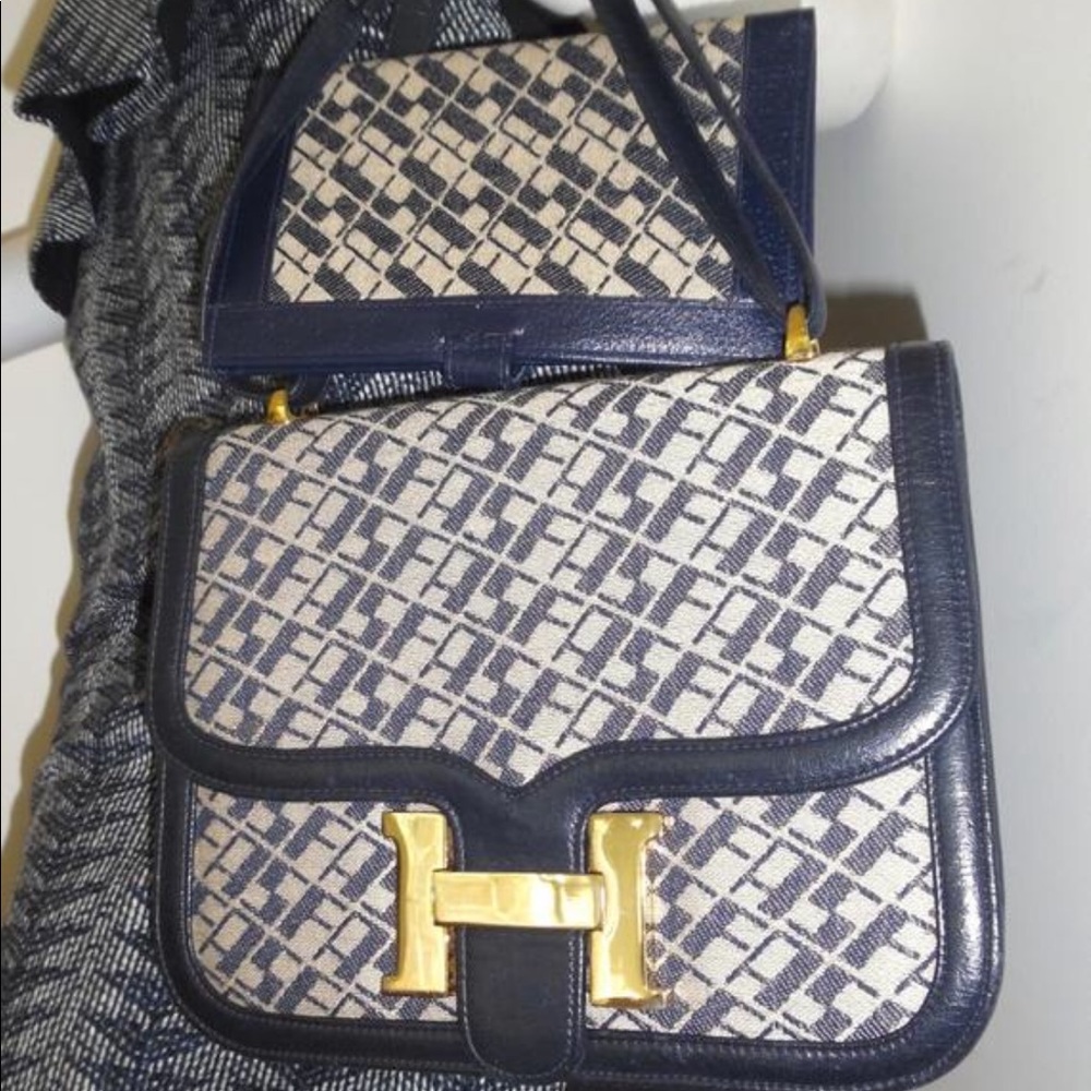 Vintage SAKS fifth avenue monogram purse set wallet two way - Picture 2 of 7